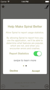 Spiral Statistic Collection Prompt